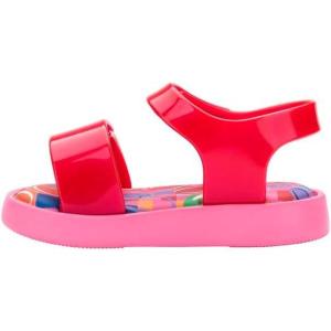 image:imagemini melissa Jump Sandals for Babies amp Toddlers  Papete Jelly Sandal wVelcro Fastener Comfy Sandals for Toddler GirlsPinkPearly Red