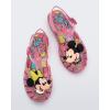 image:imagemini melissa Possession Disney Jelly Shoe for Kids  Iconic 90s Original Jelly Shoe Featuring Mickey and Minnie Mouse Applique Transparent Fisherman Sandal for KidsGlitter Pink