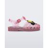 image:imagemini melissa Possession Disney Jelly Shoe for Kids  Iconic 90s Original Jelly Shoe Featuring Mickey and Minnie Mouse Applique Transparent Fisherman Sandal for KidsGlitter Pink