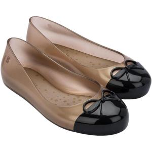 image:imagemini melissa Sweet Love Cap Toe Dress Shoes for Little Kids amp Big Kids  Girls Ballet Flats  Jelly Shoes for Girls with Cute Bow Toe Accent Ballerina Flats Little Kid Jelly ShoesTransparent RoseBlack