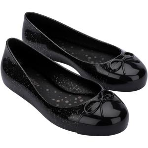 image:imagemini melissa Sweet Love Cap Toe Dress Shoes for Little Kids amp Big Kids  Girls Ballet Flats  Jelly Shoes for Girls with Cute Bow Toe Accent Ballerina Flats Little Kid Jelly ShoesBlack
